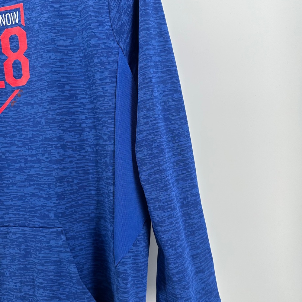 Majestic Texas Rangers ST18 Spring Training Blue Hoodie Mens XL MLB Authentic - Picture 3 of 12